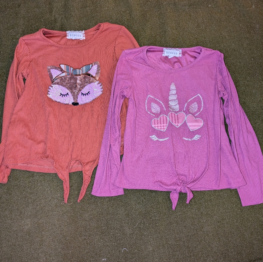 Girls shirts, size 6